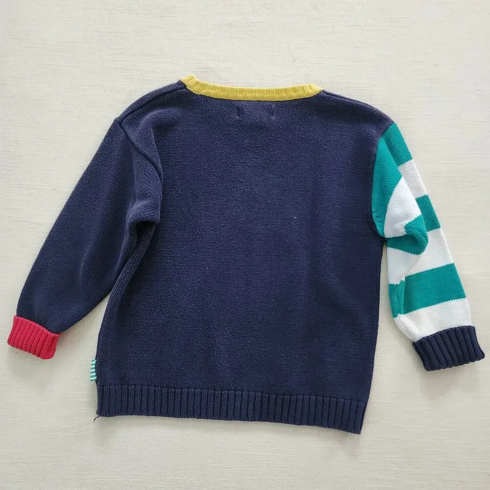 Vintage Gymboree Flag Knit Sweater 4t